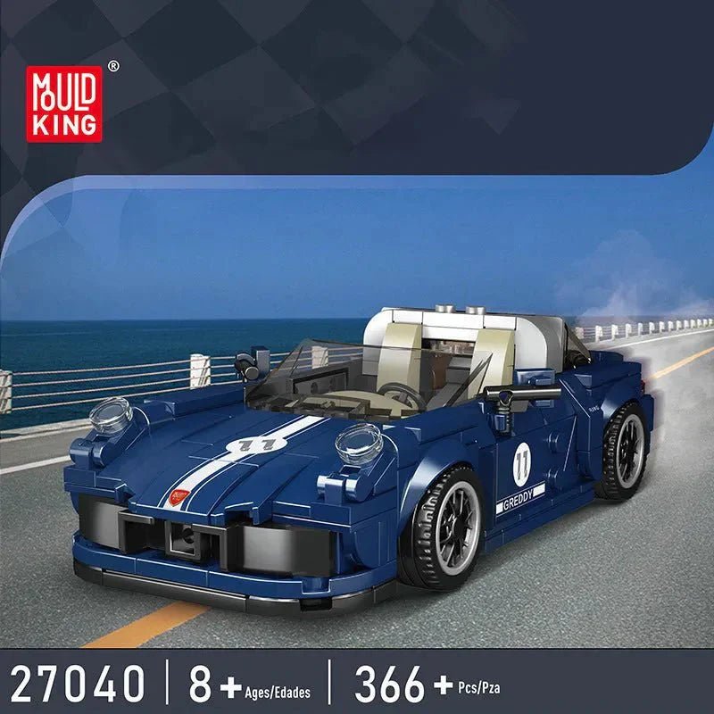 Mini RetroTarga Coupe - Building Blocks Set | Power Brickz