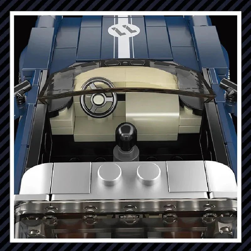 Mini RetroTarga Coupe - Building Blocks Set | Power Brickz