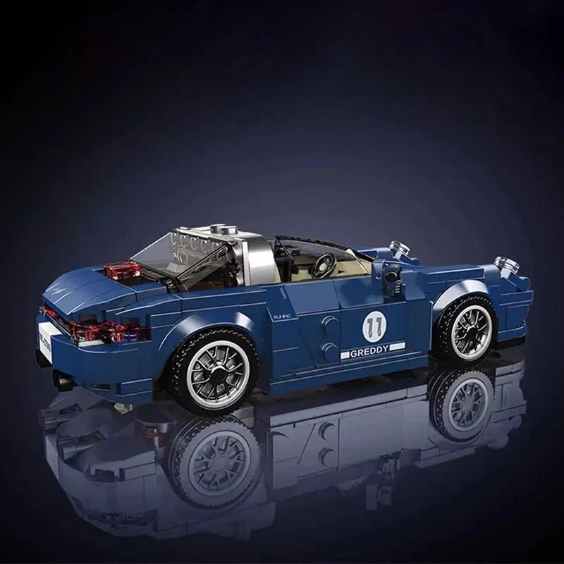 Mini RetroTarga Coupe - Building Blocks Set | Power Brickz