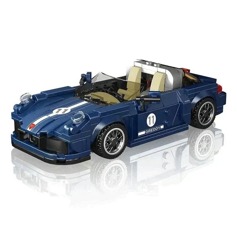 Mini RetroTarga Coupe - Building Blocks Set | Power Brickz