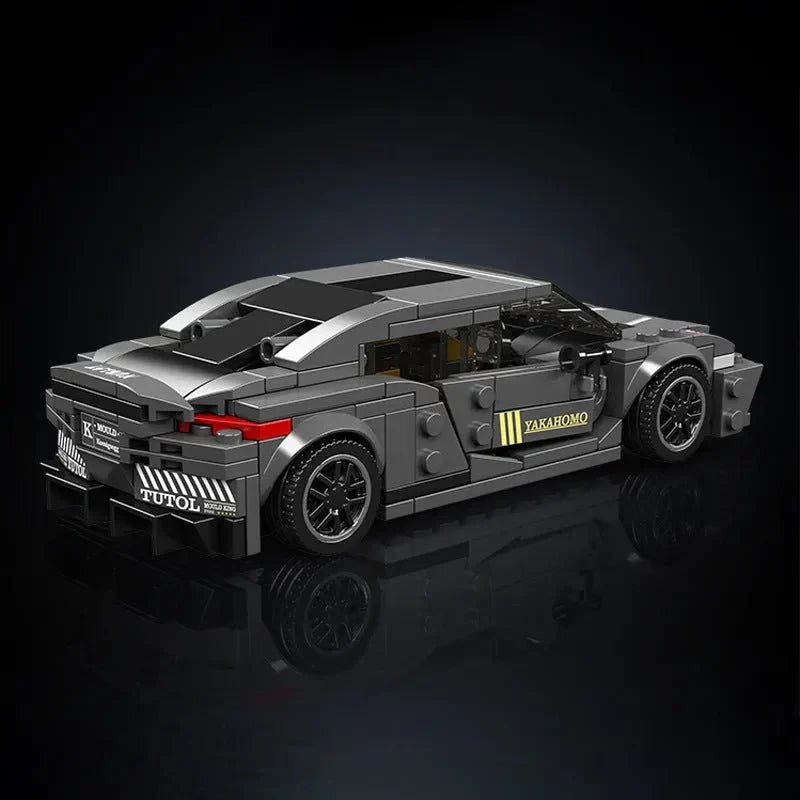 Mini Twin-Turbo Track Hypercar - Building Blocks Set | Power Brickz