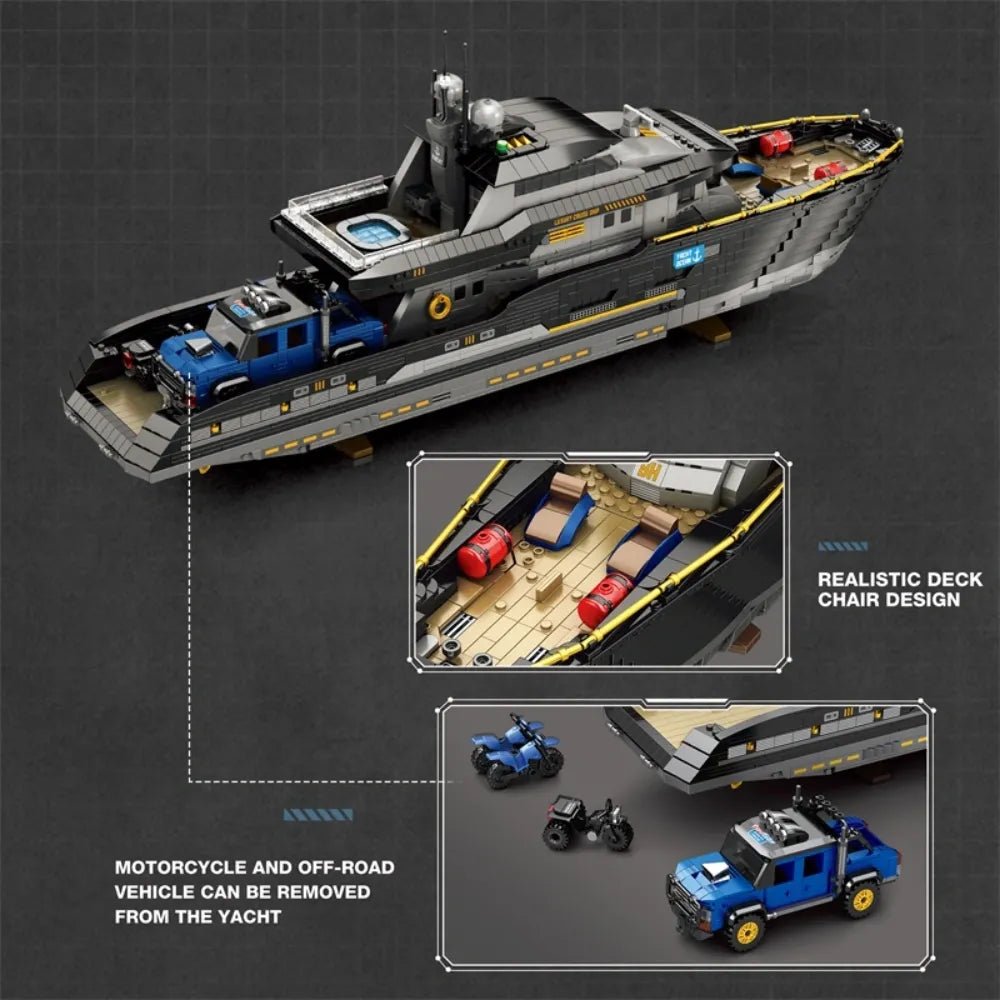 Modern Luxury Yacht | 4421pcs - Power Brickz