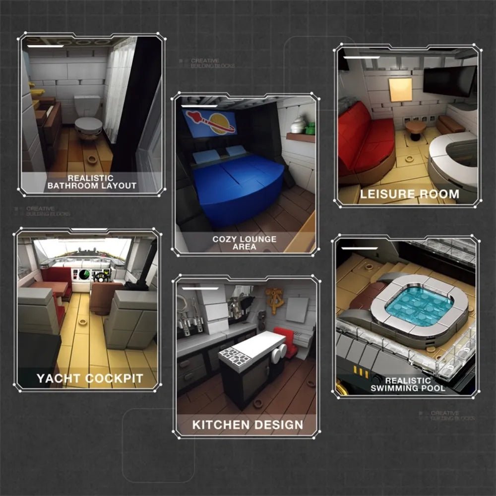 Modern Luxury Yacht | 4421pcs - Power Brickz