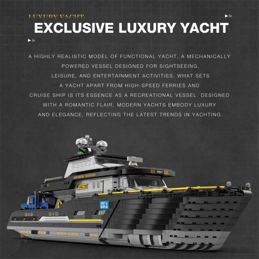 Modern Luxury Yacht | 4421pcs - Power Brickz