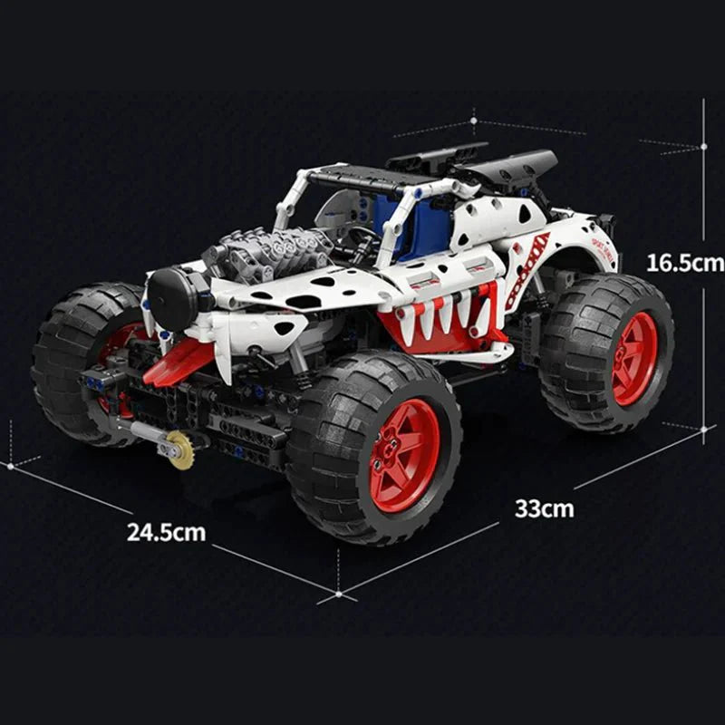 Dalmatian Monster Truck - Building Blocks Set | Power Brickz
