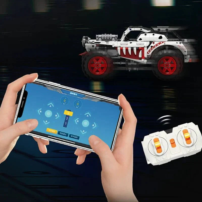 Dalmatian Monster Truck - Building Blocks Set | Power Brickz