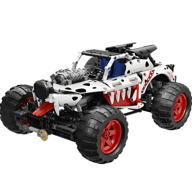 Dalmatian Monster Truck - Building Blocks Set | Power Brickz
