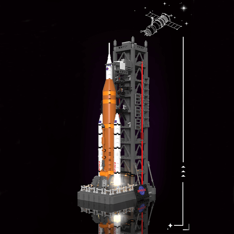 Moon landing: SLS Space Launch System - Building Set | Power Brickz