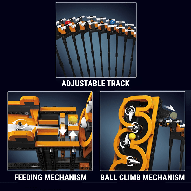 Motorised GBC Harp Track Marble Run - Building Set | Power Brickz