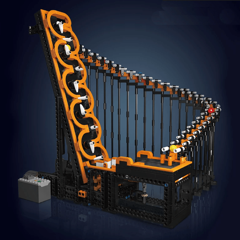 Motorised GBC Harp Track Marble Run - Building Set | Power Brickz