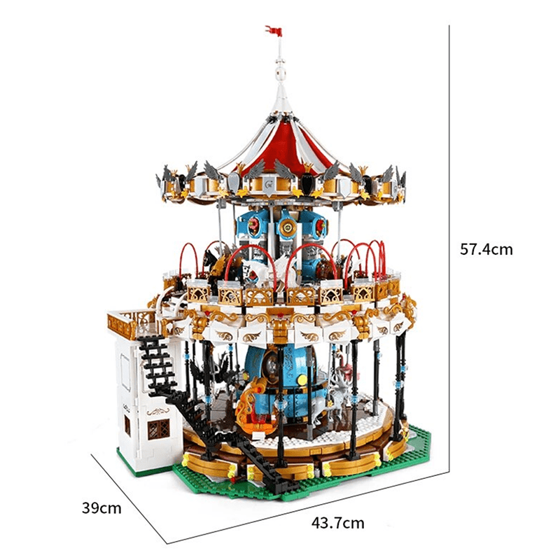 Motorised Merry Go Round - Building Set | Power Brickz