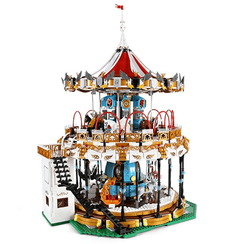 Motorised Merry Go Round - Building Set | Power Brickz