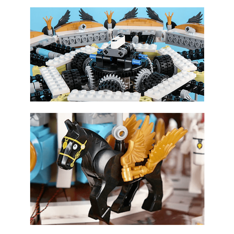 Motorised Merry Go Round - Building Set | Power Brickz