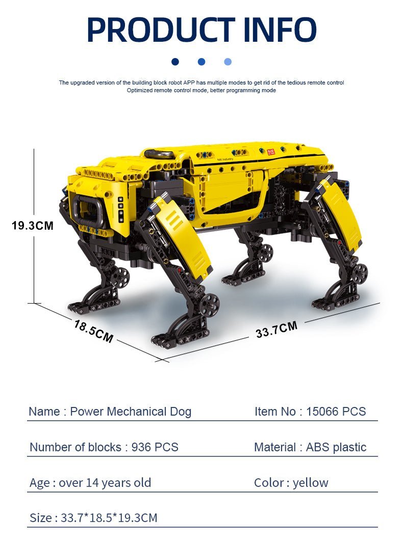 Motorized Boston Dynamic Alphadog LS | 3 | 936pcs - Power Brickz