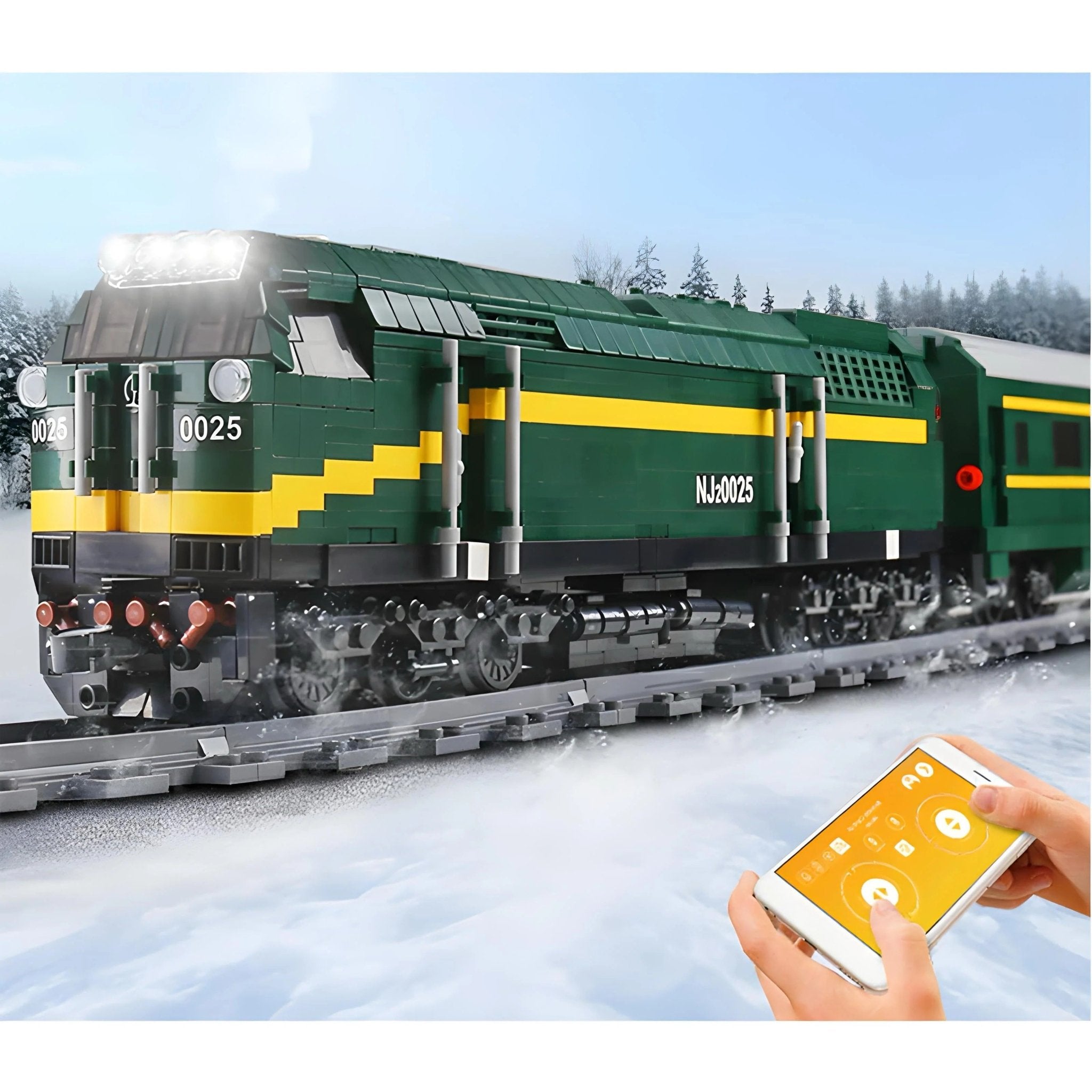 Motorized Diesel Locomotive | 2085pcs - Power Brickz