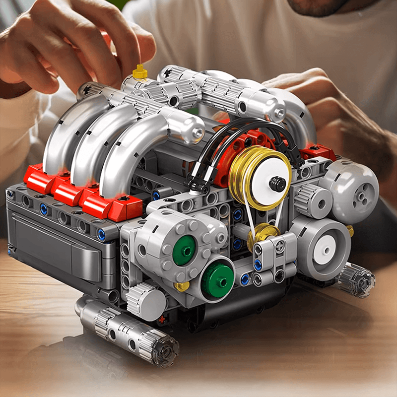 Motorized Flat - 6 Boxer Engine | 608pcs - Power Brickz