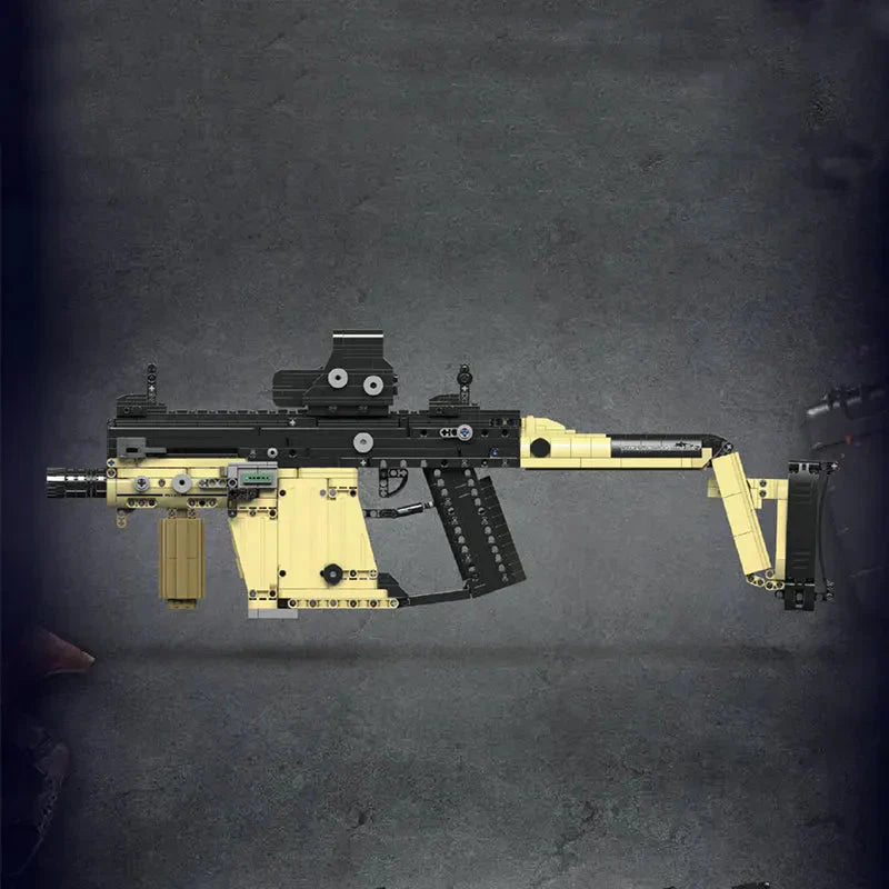 Motorized KRISS Vector SMG Gun - Building Set | Power Brickz