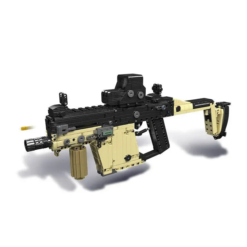 Motorized KRISS Vector SMG Gun - Building Set | Power Brickz
