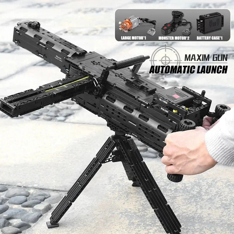 Motorized Maxim Burst Gun - Building Set | Power Brickz
