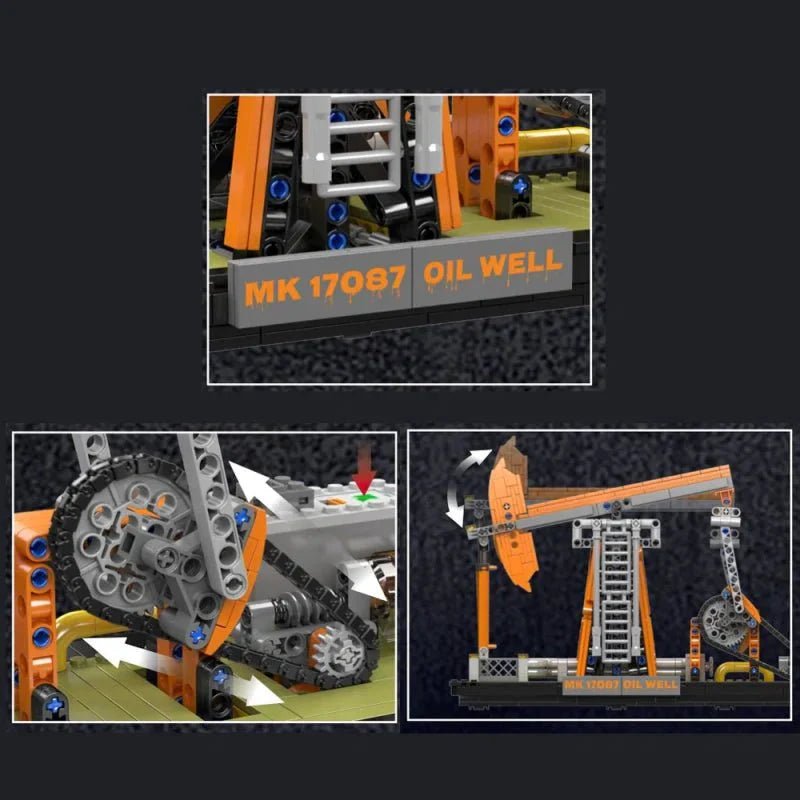 Motorized Oil Well Rig | 840pcs - Power Brickz