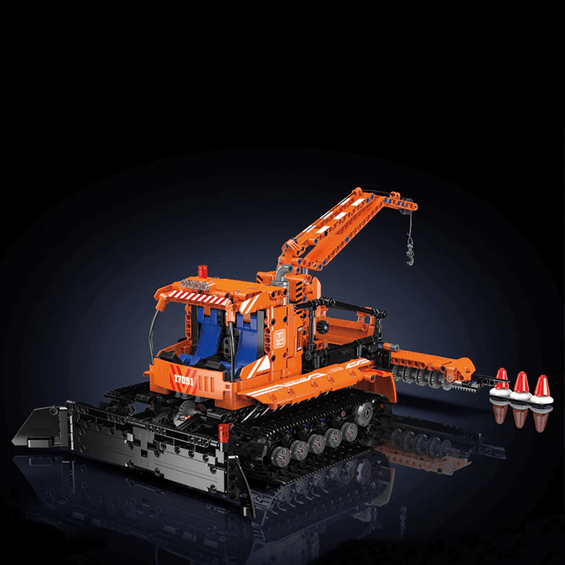 Motorized Snowplow Truck | 1240pcs - Power Brickz