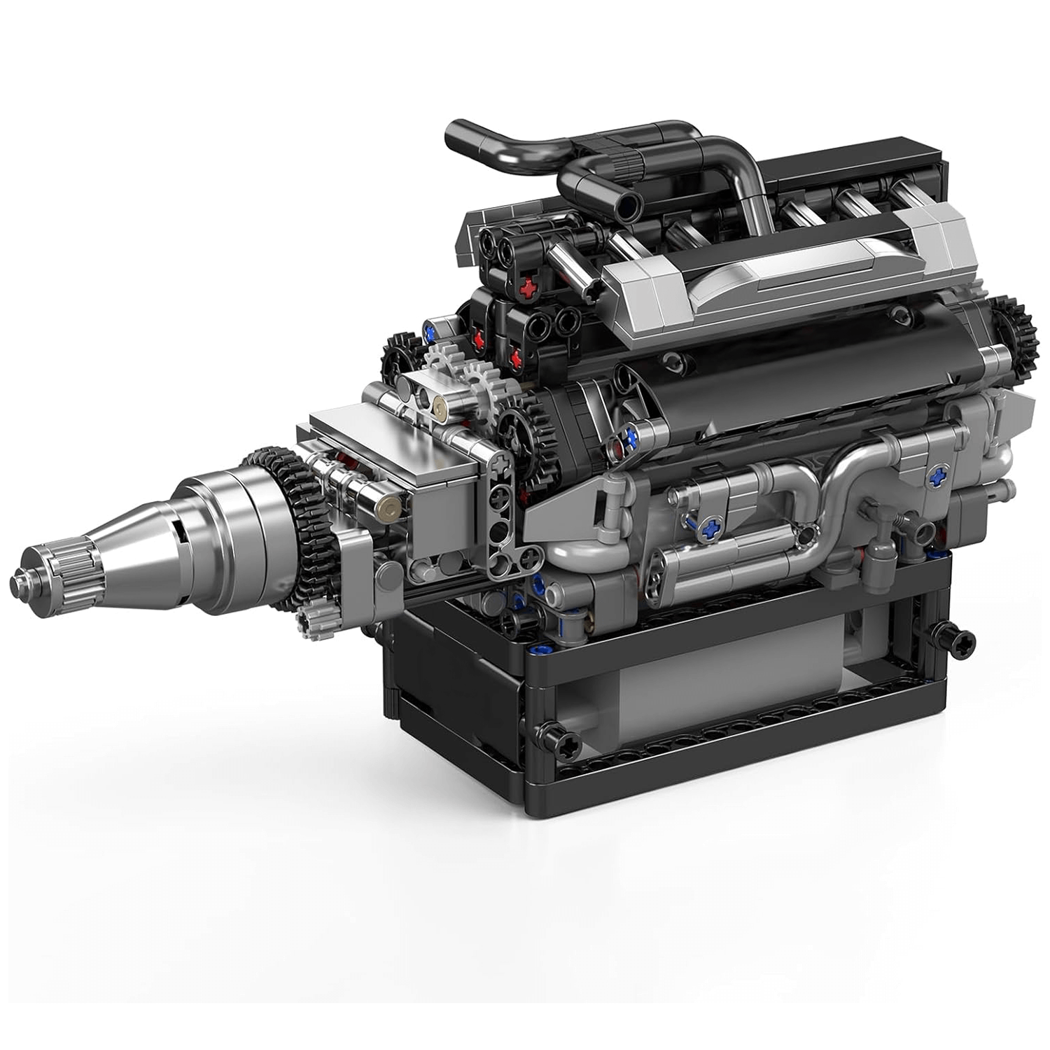 Motorized V12 Show Engine | 732pcs - Power Brickz