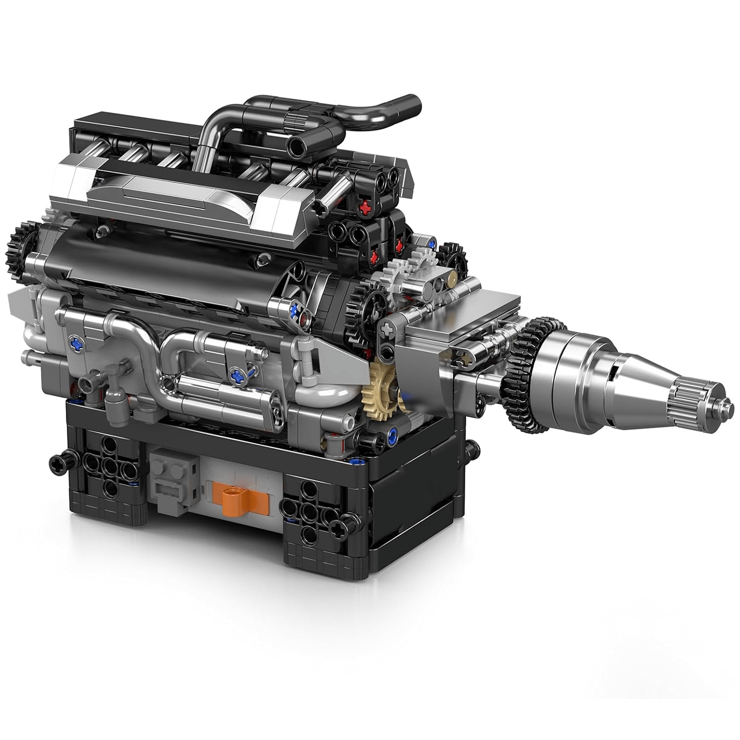 Motorized V12 Show Engine | 732pcs - Power Brickz