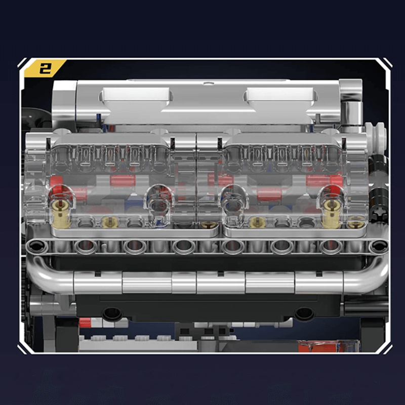 Motorized V8 Muscle Engine | 534pcs - Power Brickz