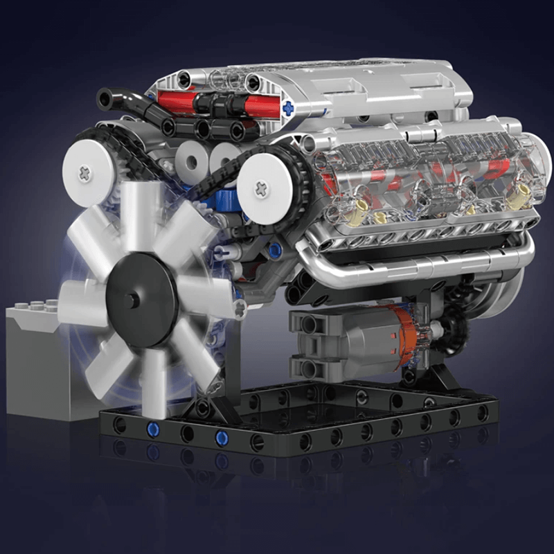 Motorized V8 Muscle Engine | 534pcs - Power Brickz