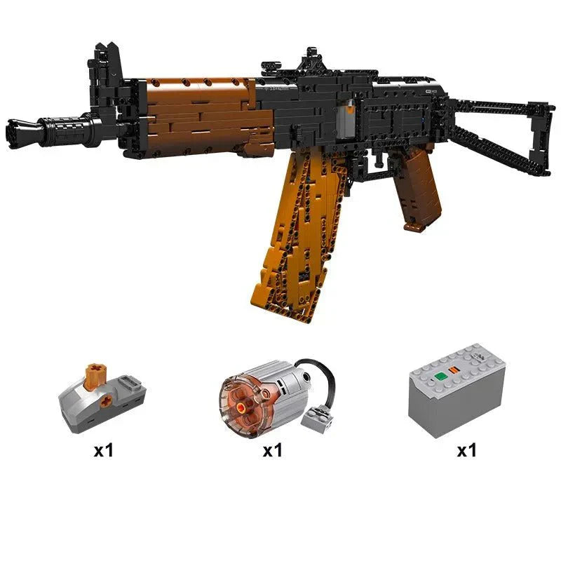 Motorized Weapon AK47 Assault Rifle - Building Set | Power Brickz