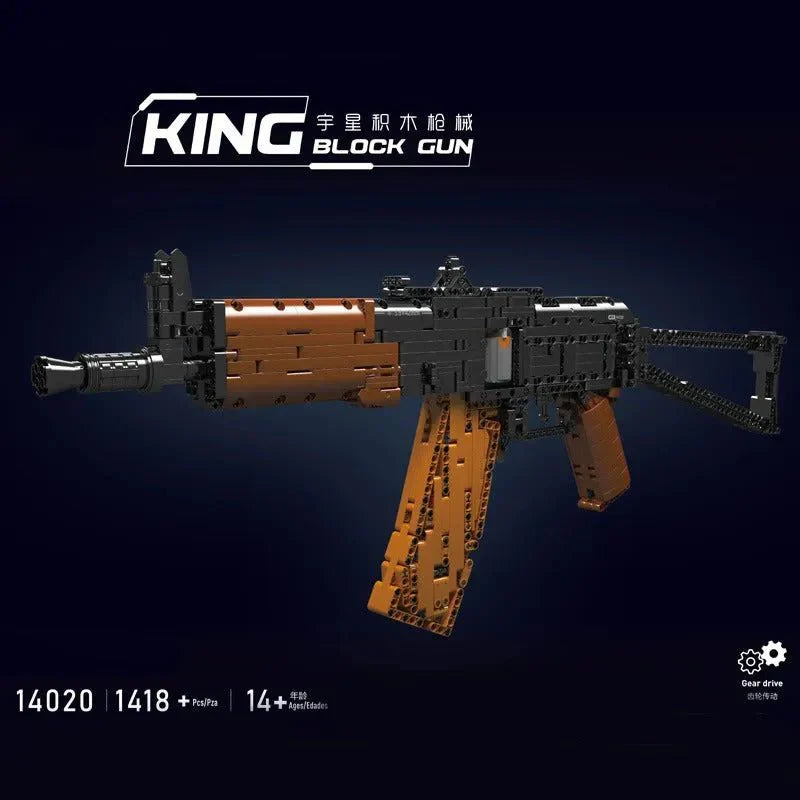 Motorized Weapon AK47 Assault Rifle - Building Set | Power Brickz