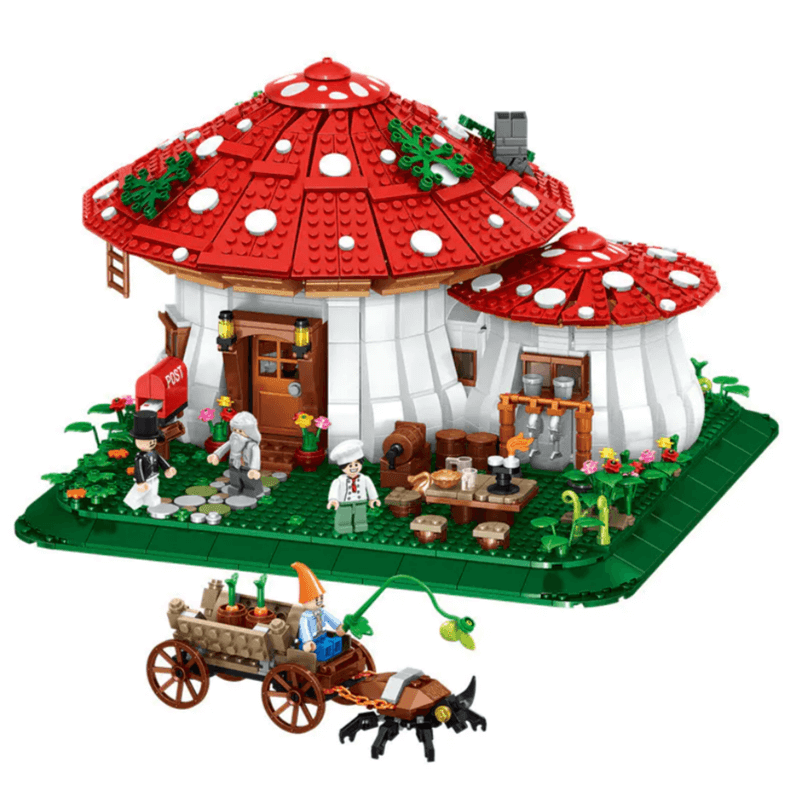 Mushroom House - Building Set | Power Brickz