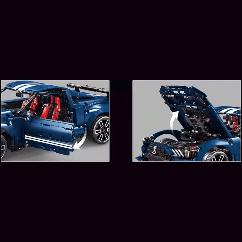 Supercharged Muscle Fastback - Building Set | Power Brickz