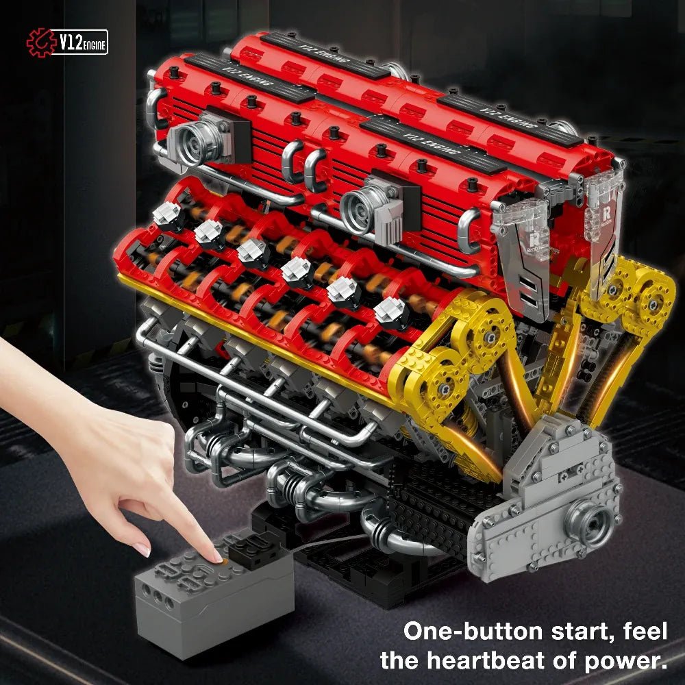 Naturally Aspired V12 Engine | 4719pcs - Power Brickz
