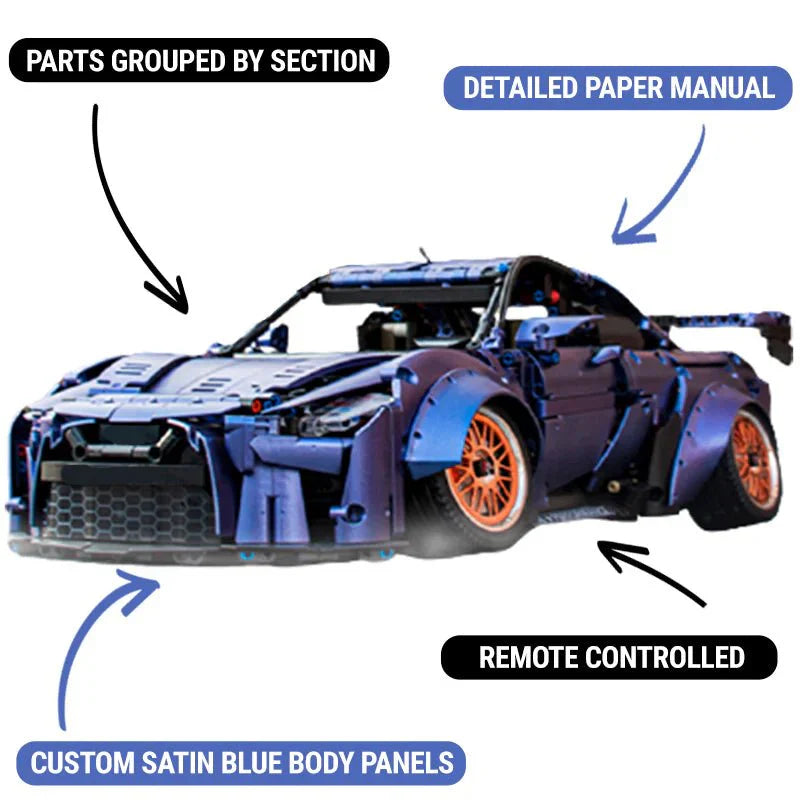 Stanced RGTR Godzilla Twin-Turbo - Building Blocks Set | Power Brickz