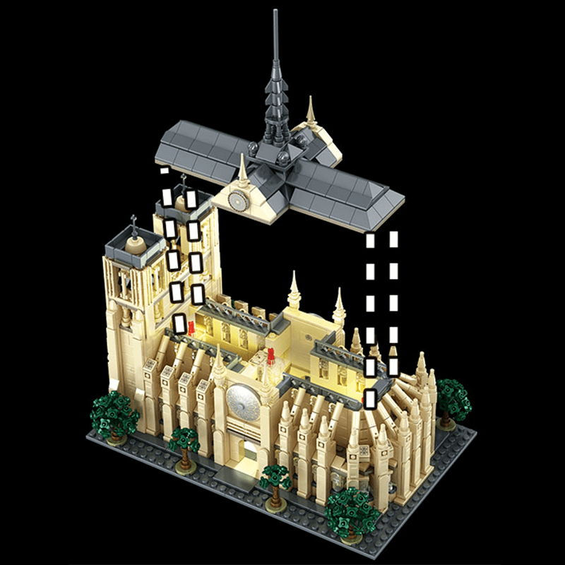Notre Dame Cathedral - Building Set | Power Brickz