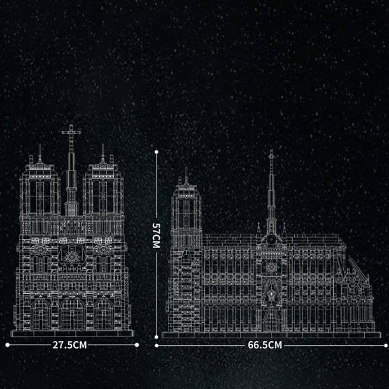 Notre Dame Cathedral - Building Set | Power Brickz