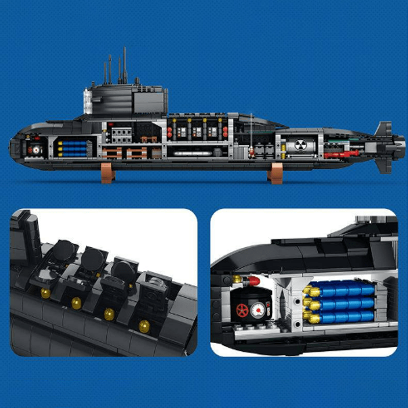 Nuclear Submarine - Building Set | Power Brickz