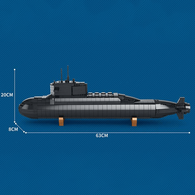 Nuclear Submarine - Building Set | Power Brickz