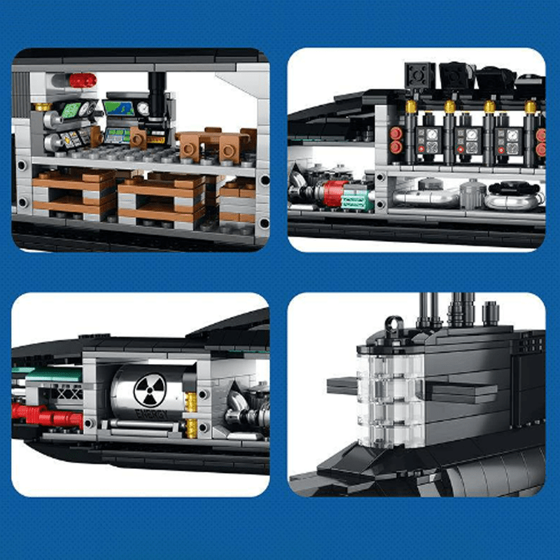 Nuclear Submarine - Building Set | Power Brickz