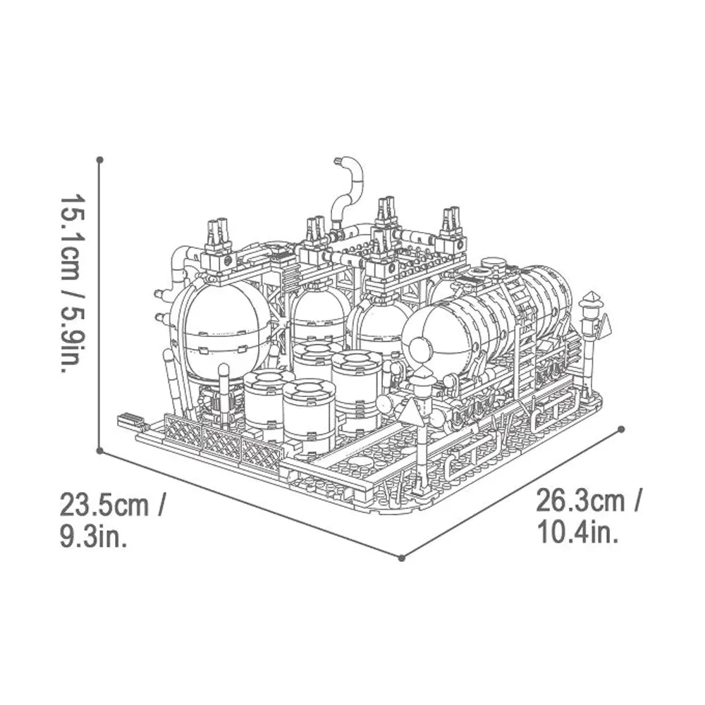 Offshore Oil Platform | 666pcs - Power Brickz