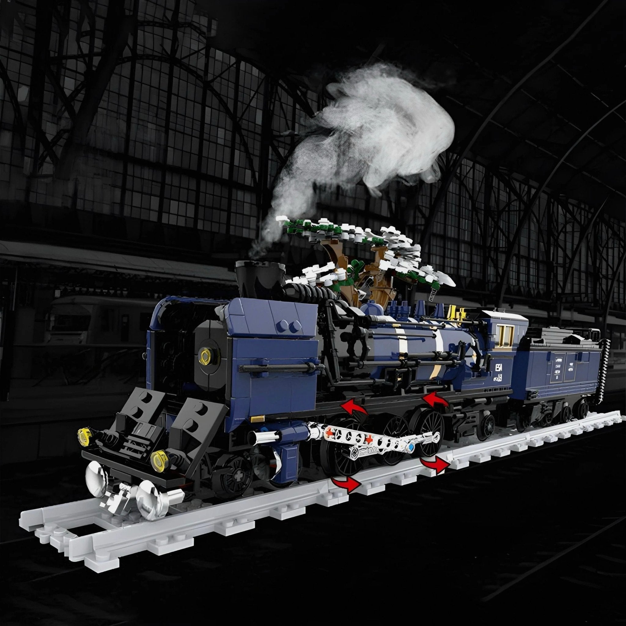 Oriental Steam Train | 1052pcs - Power Brickz