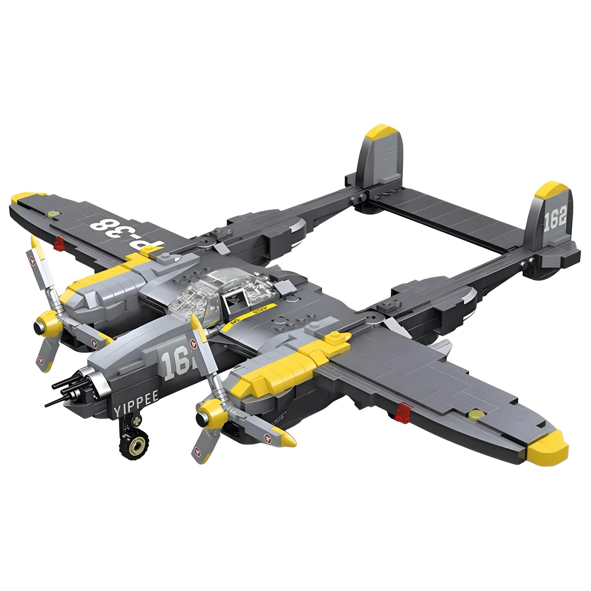 P-38 Fighter - Building Set | Power Brickz