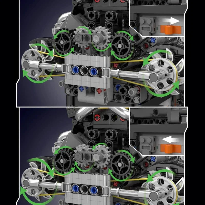 PAG Supercar V12 Engine Technic - Building Set | Power Brickz