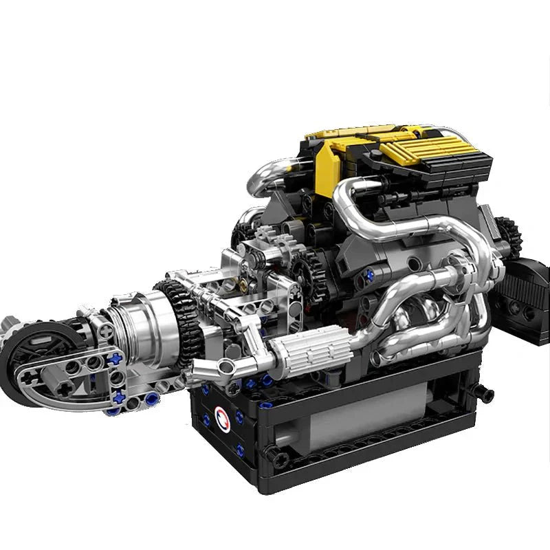 PAG Supercar V12 Engine Technic - Building Set | Power Brickz