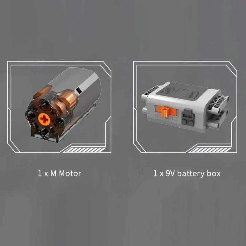 PAG Supercar V12 Engine Technic - Building Set | Power Brickz