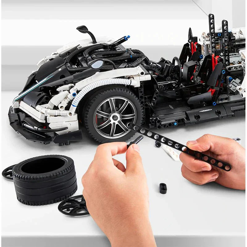 Carbon Huyara BC Hyper Roadster - Building Blocks Set | Power Brickz