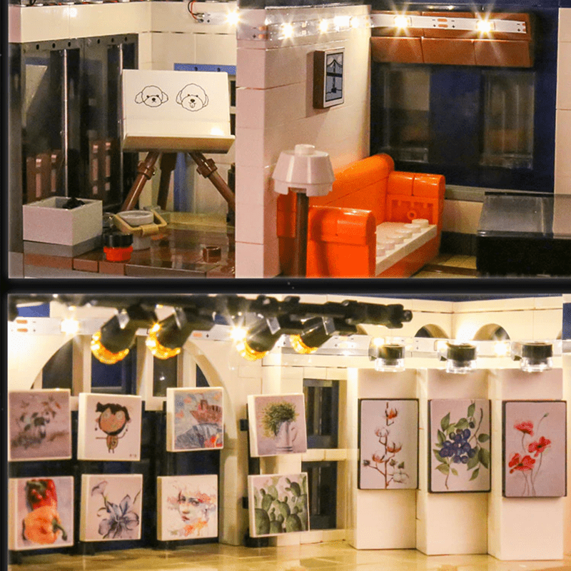 Panoramic Art Gallery - Building Set | Power Brickz