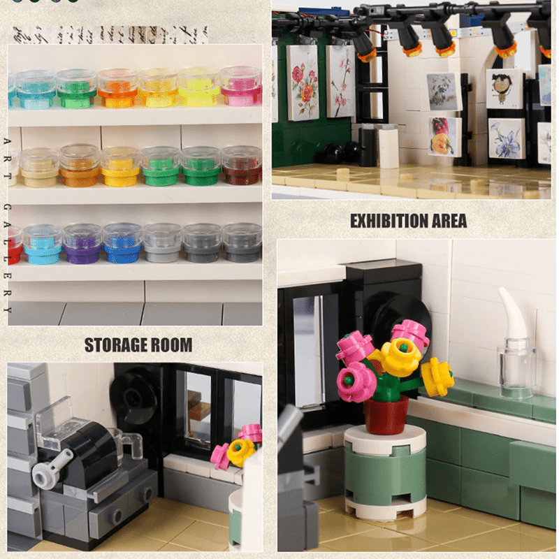 Panoramic Art Gallery - Building Set | Power Brickz