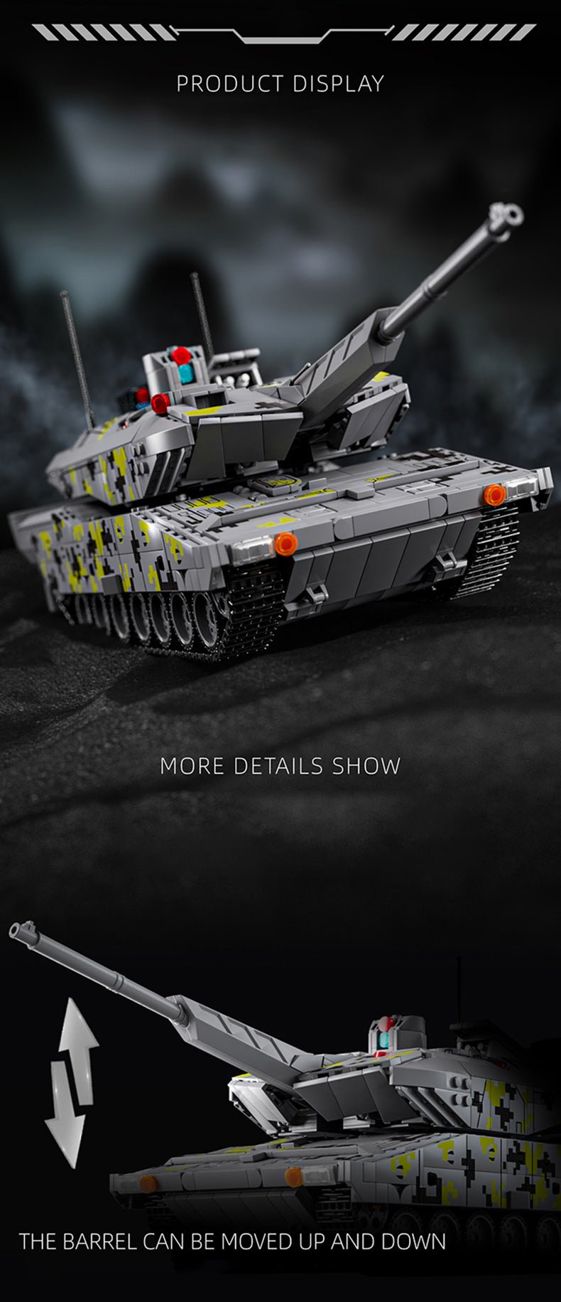 Panther KF51 main battle tank - Building Set | Power Brickz